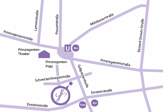 Lageplan Friseur Selman, Schneckenburgerstraße 30, 81675 München